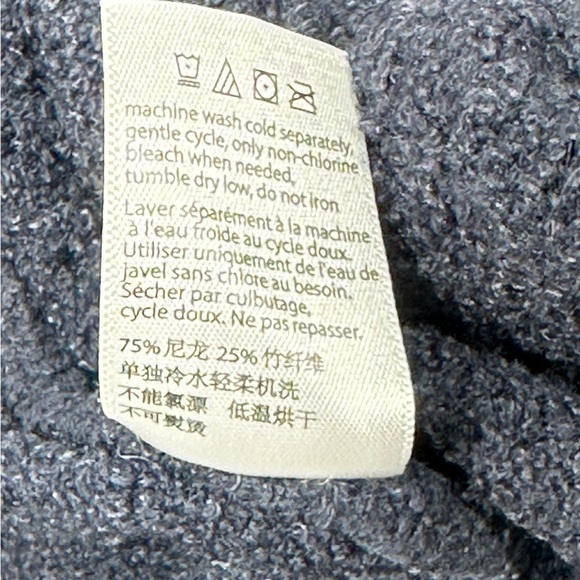 Barefoot Dreams Cozy Chic Lite Resort Cardigan Sweater Hood Size XS/S Navy 820 - Picture 10 of 10